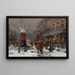 Boulevard de Paris en hiver - Eugène Galien-Laloue — quadro incorniciato alla parete