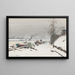 Quai de Bercy sotto la neve - Eugène Galien-Laloue — quadro incorniciato alla parete