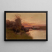 Rivière al tramonto - Eugène Galien-Laloue — quadro incorniciato alla parete