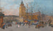 Saint-Germain-des-Prés, Parigi - Eugène Galien-Laloue — vista dell’opera