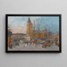 Saint-Germain-des-Prés, Parigi - Eugène Galien-Laloue — quadro incorniciato alla parete