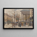 Vista animata della Madeleine - Eugène Galien-Laloue — quadro incorniciato alla parete