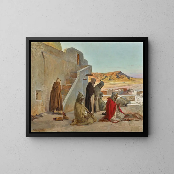 Prières du soir - Eugène Girardet — quadro incorniciato alla parete