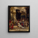 Una scena di matrimonio reale - Eugène Isabey — quadro incorniciato alla parete