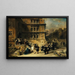 Ricezione alla corte in un castello - Eugène Isabey — quadro incorniciato alla parete