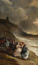 Figures eleganti vicino a mari agitati - Eugène Isabey — vista dell’opera