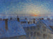 Lever de soleil sur les toits, motif de Stockholm - Eugène Jansson — vista dell’opera