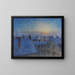 Lever de soleil sur les toits, motif de Stockholm - Eugène Jansson — quadro incorniciato alla parete