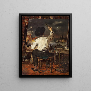 Eugne Joors - A painter at the easel.webp