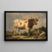 Toro - Eugène Joseph Verboeckhoven — quadro incorniciato alla parete