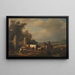 Partenza per il mercato - Eugène Joseph Verboeckhoven — quadro incorniciato alla parete