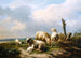 Pecore in un paesaggio - Eugène Joseph Verboeckhoven — vista dell’opera