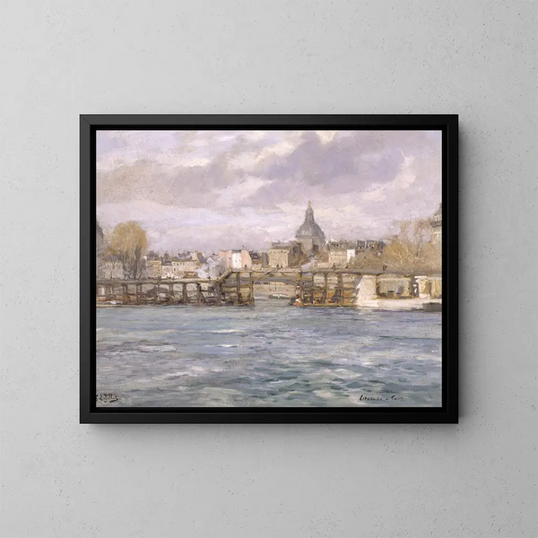 Lestacade de l'île Saint-Louis - Eugène Louis Gillot — quadro incorniciato alla parete