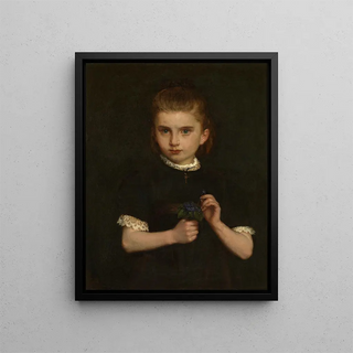Eugne Siberdt - Girl holding Violets.webp