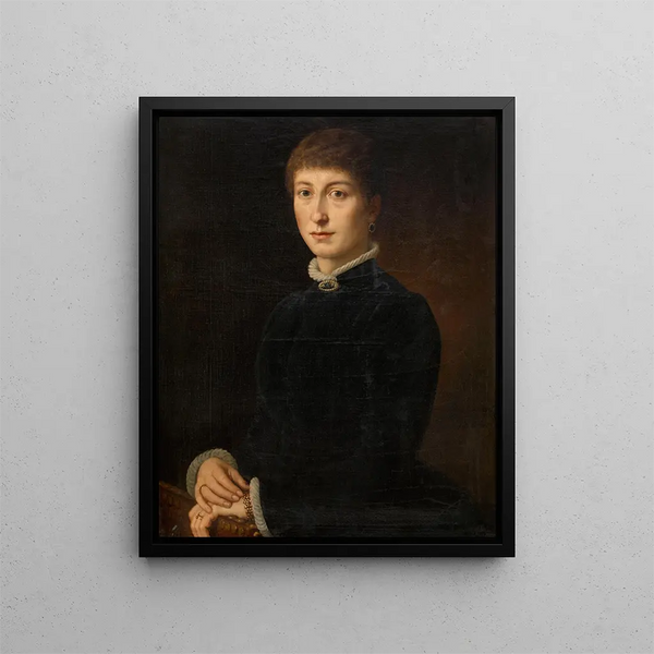 Madame Van Soom - Eugène Siberdt — quadro incorniciato alla parete