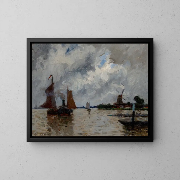 Dordrecht - Eugène Vail — quadro incorniciato alla parete