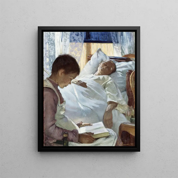 Riflesso in blu - Eva Bonnier — quadro incorniciato alla parete