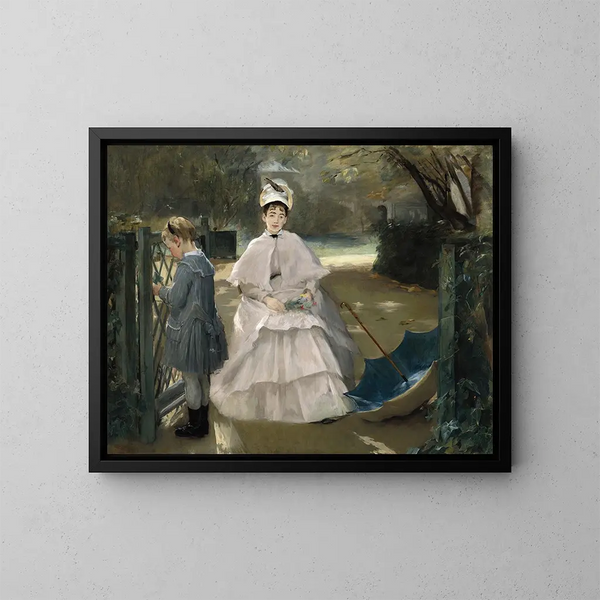 Nourrice e bambino - Eva Gonzalès — quadro incorniciato alla parete
