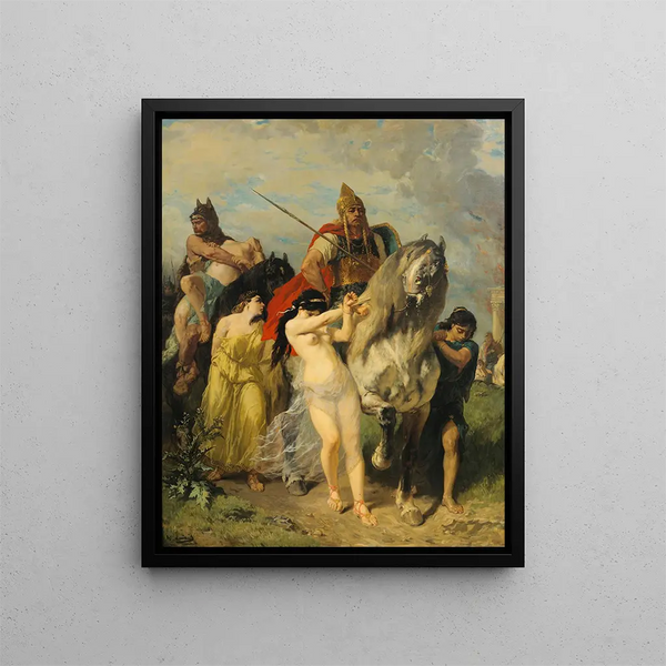 L'Invasion - Évariste Vital Luminais — quadro incorniciato alla parete