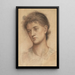 Tête de femme - Evelyn De Morgan — quadro incorniciato alla parete