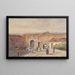 La vecchia porta del castello a Vienna - F. Seis — quadro incorniciato alla parete
