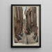 Il cul-de-sac del Bue in via Saint-Merri - F. Seguin — quadro incorniciato alla parete