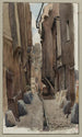 Il cul-de-sac del Bue in via Saint-Merri - F. Seguin — vista dell’opera