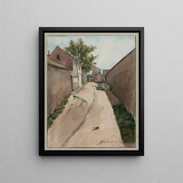 Rue Lhuillier - F. Seguin — quadro incorniciato alla parete
