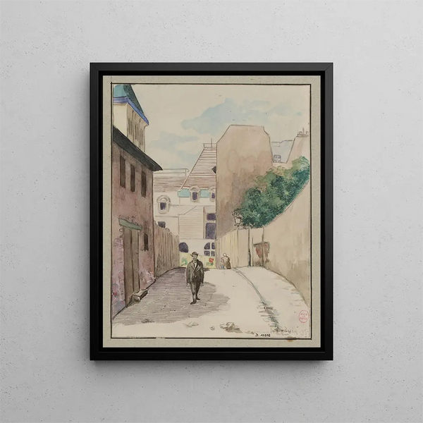 Rue du Cimetière Saint Benoit - F. Seguin — quadro incorniciato alla parete