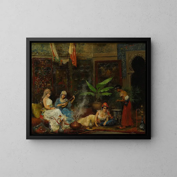 Nel harem - Fabio Fabbi — quadro incorniciato alla parete