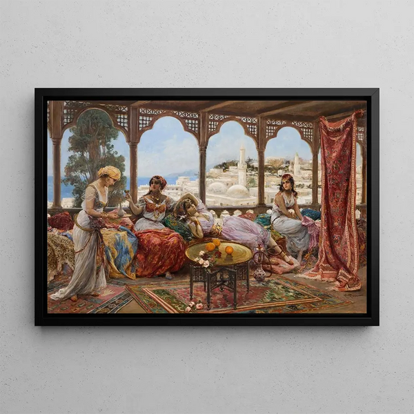 su terrazza - Fabio Fabbi — quadro incorniciato alla parete
