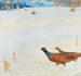 Fagiani in un paesaggio invernale - Hugo Baar — vista dell’opera