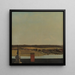Faîtage del castello di Frederiksborg con vista sul lago e sulla foresta - Christen Købke — quadro incorniciato alla parete