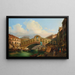 Venezia, vista del Gran Canal con il ponte di Rialto - Fausto Antonioli — quadro incorniciato alla parete