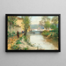 Vista di Emirgan, Istanbul - Fausto Zonaro — quadro incorniciato alla parete