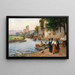 Passeggiata domenicale a Göksu - Fausto Zonaro — quadro incorniciato alla parete