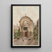 Chapelle de l'ancien collège des Lombards 15 rue des Carmes 5e arrondissement - Fédor Hoffbauer — quadro incorniciato alla parete