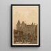 Grand Châtelet Vista dalla via Saint-Denis - Fédor Hoffbauer — quadro incorniciato alla parete
