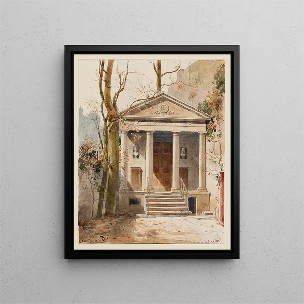 Le temple d'Amitié rue Jacob - Fédor Hoffbauer — quadro incorniciato alla parete