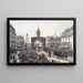 Passeggiate sui Boulevard, corteo ufficiale durante le feste franco-russe, Parigi, 20 ottobre 1893 - Fédor Hoffbauer — quadro incorniciato alla parete