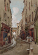Rue Saint-Médard en 1905 en direction de la rue Mouffetard - Fédor Hoffbauer | Reproduction — vista dell’opera