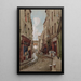 Rue Saint-Médard en 1905 en direction de la rue Mouffetard - Fédor Hoffbauer | Reproduction — quadro incorniciato alla parete