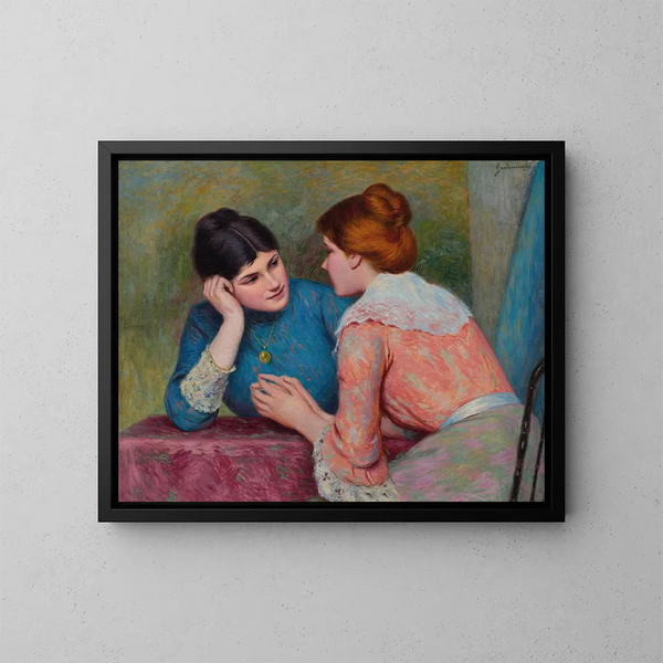 Conversation - Federico Zandomeneghi — quadro incorniciato alla parete