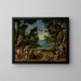 Cupidon e Pan - Federico Zuccaro — quadro incorniciato alla parete