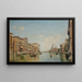 Vista del Gran Canal di Venezia - Federico del Campo — quadro incorniciato alla parete