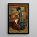 L'Atelier de l'artiste - Federico Zandomeneghi — quadro incorniciato alla parete