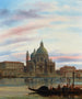 Venezia: una vista di Santa Maria della Salute - Félix Auguste Rezia — vista dell’opera