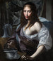 Artemisia si prepara a bere le cener del mausoleo del suo marito - Felice Ficherelli — vista dell’opera