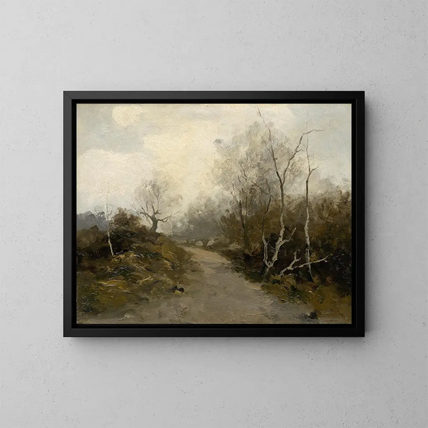 Strada forestale - Felicjan Moczik — quadro incorniciato alla parete