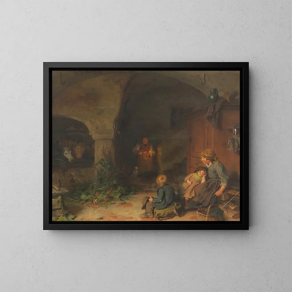 Un repas chaud - Felix Schlesinger — quadro incorniciato alla parete